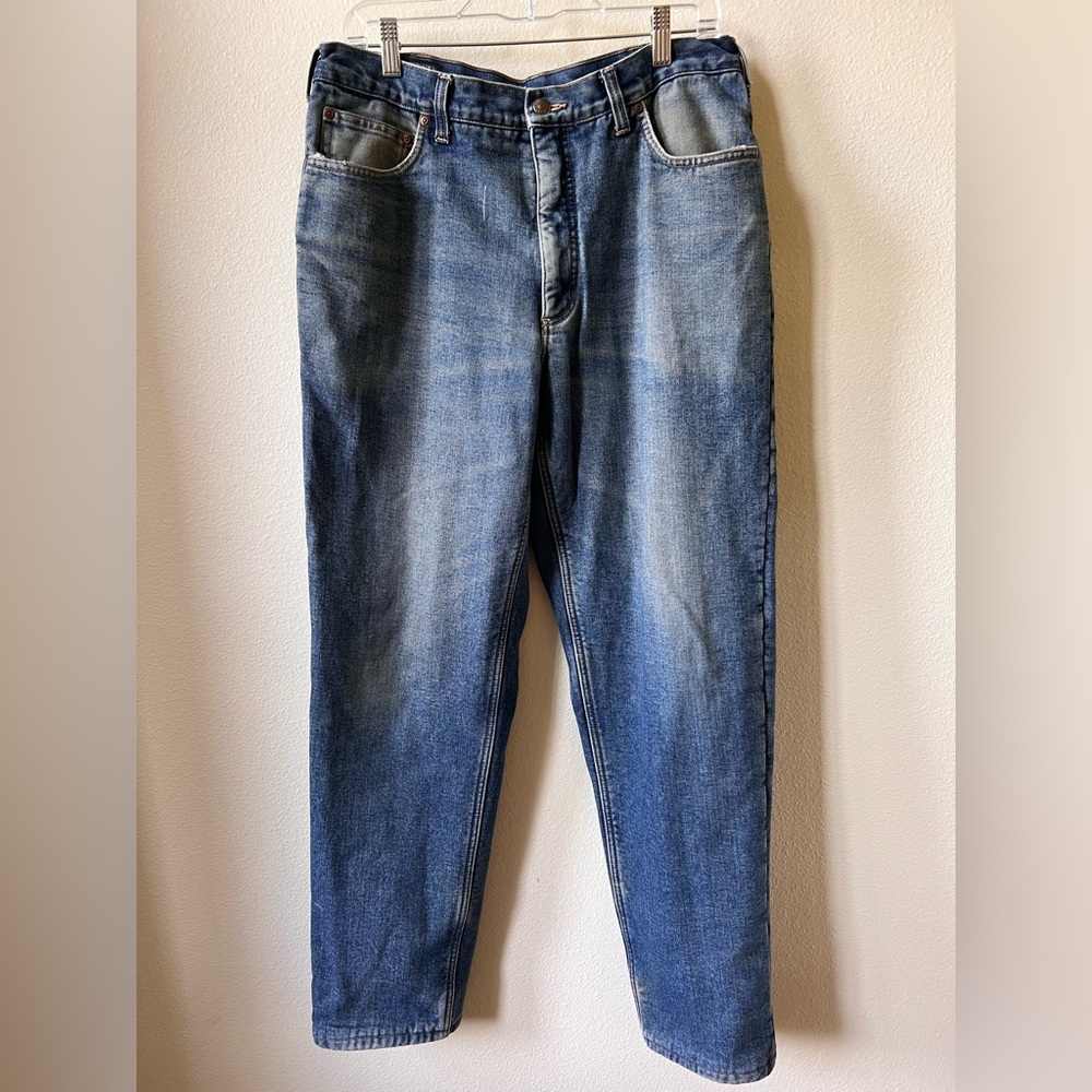 Vintage Lands’ End jeans flannel lined 36